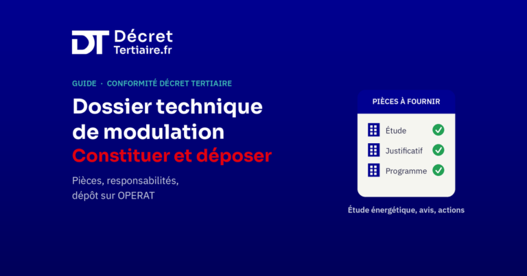 Constituer et déposer un dossier technique de modulation