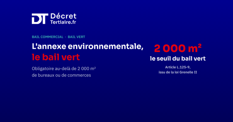 L&rsquo;annexe environnementale, le bail vert au-delà du DEET