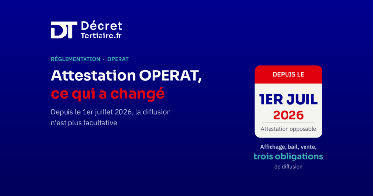 Attestation OPERAT obligatoire, ce qui a changé en juillet