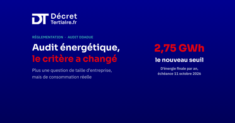 Audit énergétique tertiaire 2026 : obligations et impacts