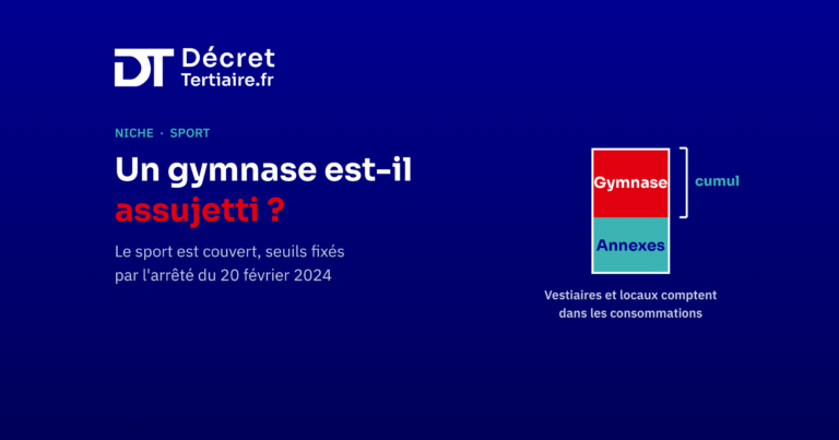 Un gymnase est-il assujetti au Décret Tertiaire ?