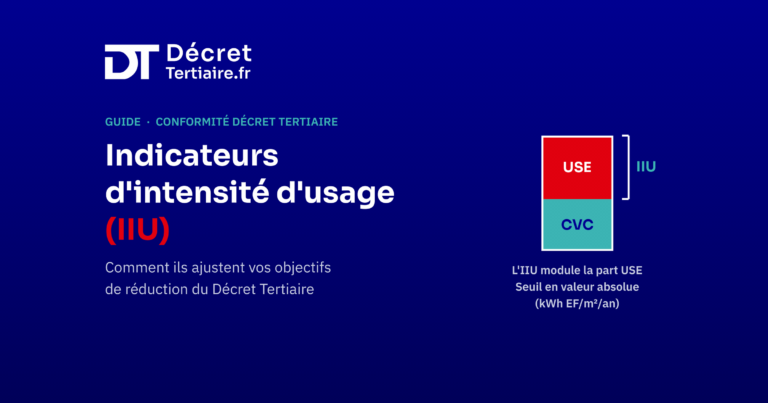 Indicateurs d&rsquo;intensité d&rsquo;usage (IIU) : comment ils ajustent vos objectifs du Décret Tertiaire