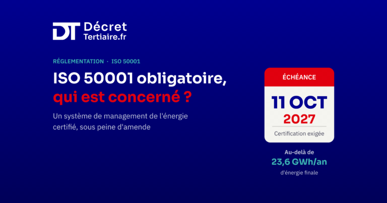 ISO 50001 obligatoire en octobre 2027, qui est concerné
