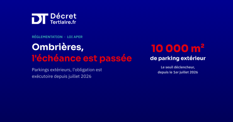 Loi APER, l&rsquo;obligation d&rsquo;ombrières est entrée en vigueur