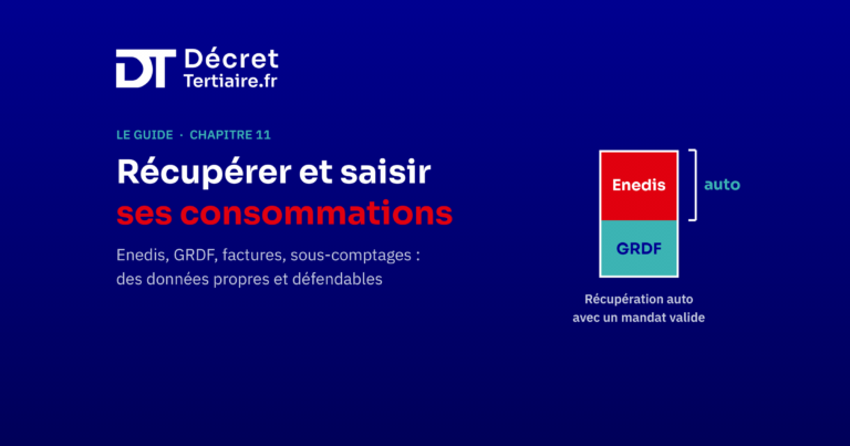 Récupérer et saisir ses consommations sur OPERAT