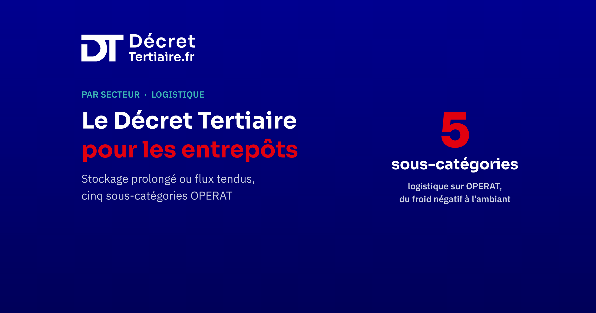Décret Tertiaire, image d’en-tête