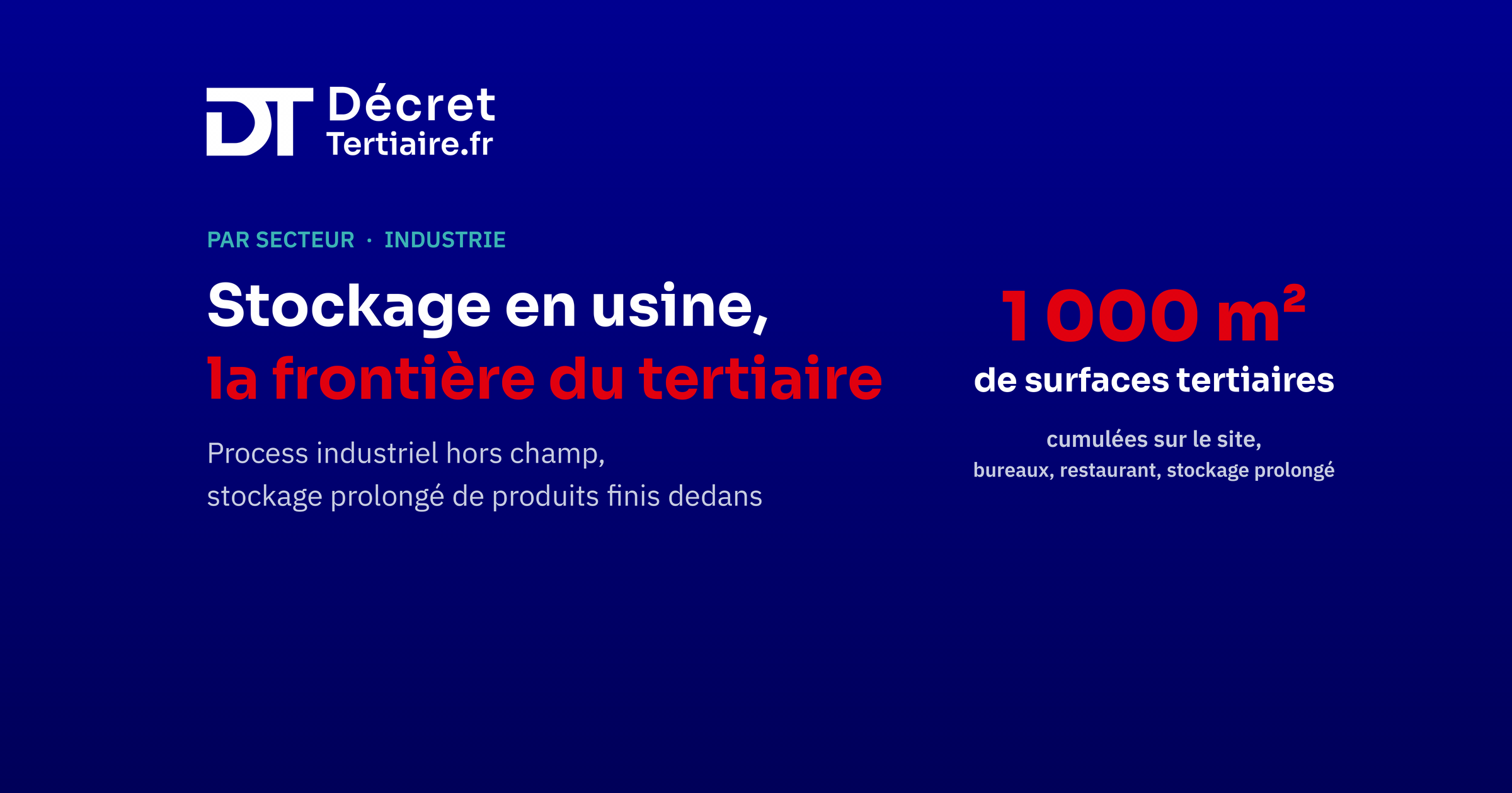 Décret Tertiaire, image d’en-tête
