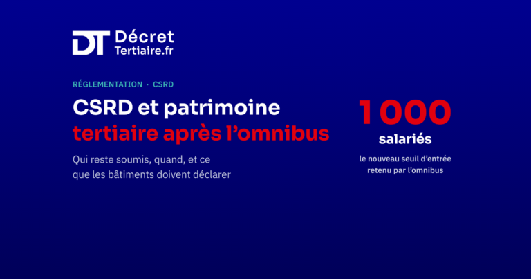 Décret Tertiaire, image d’en-tête