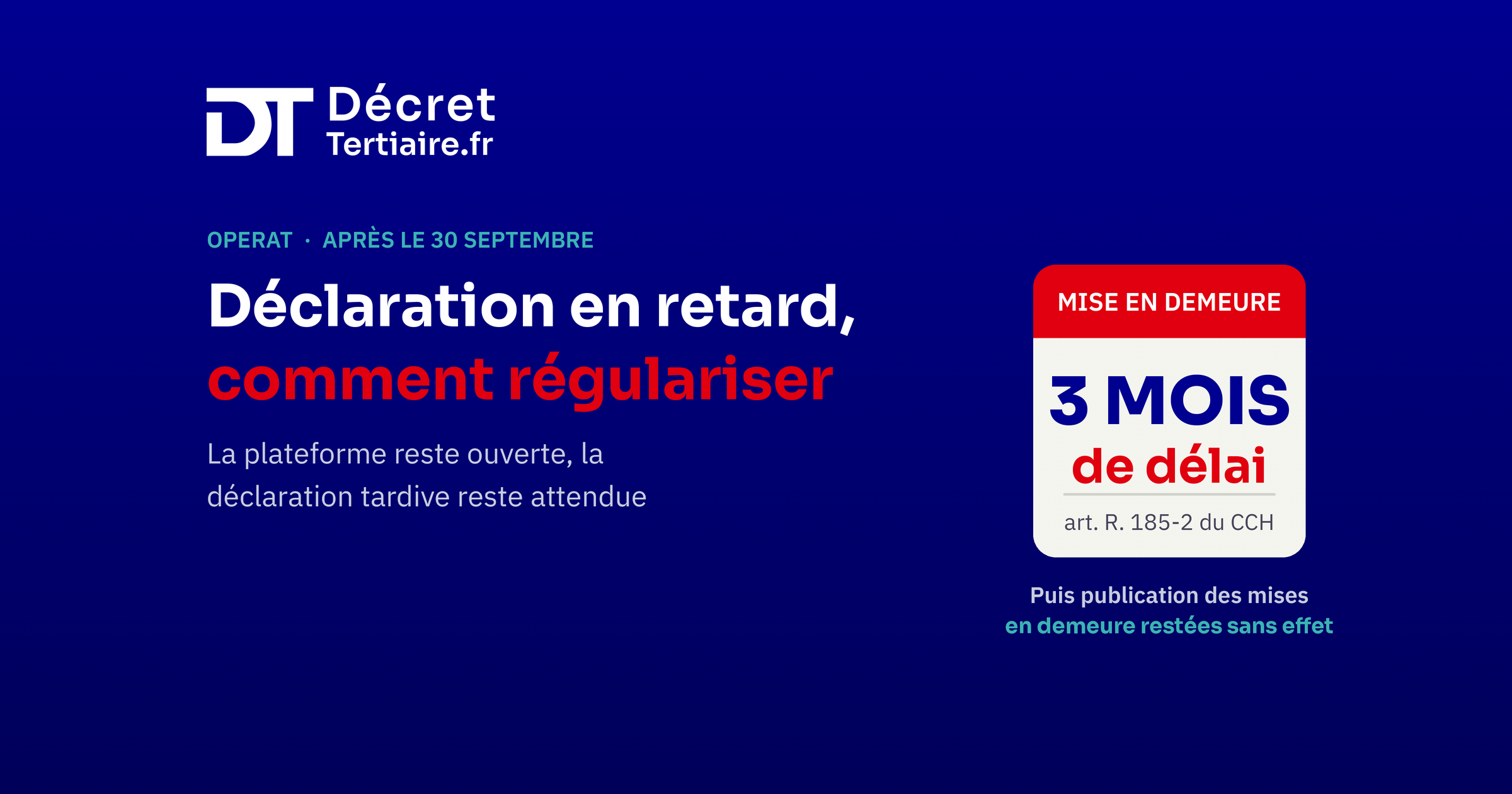 Décret Tertiaire, image d’en-tête